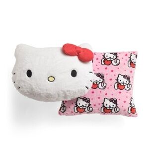 Hello Kitty Red and Pink Plush pillow Set new
